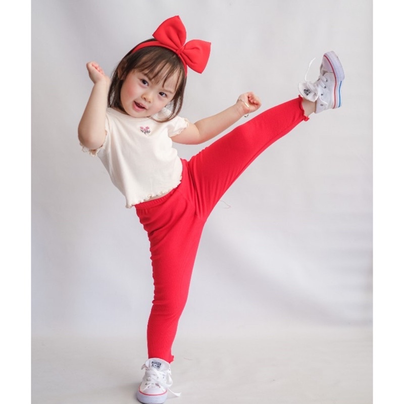 Celana Legging Panjang Anak Bahan Rib