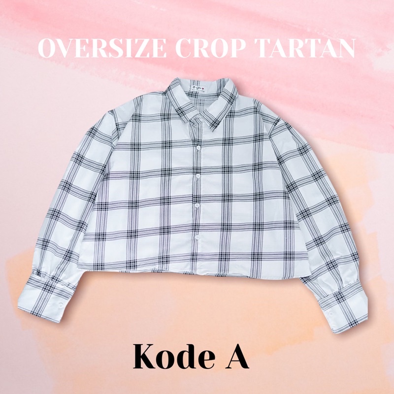 BEFAST - ZFS OOTD Wanita Kemeja Ctop FIFIN / CROP OVERSIZE TARTAN / Kemeja Hem Tartan / Kemeja Crop top Kotak-Kotak / Atasan Lengan Panjang / Kemeja Trendy Wanita Remaja / Terbaru 2022 / Termurah