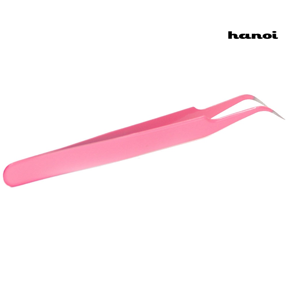 HQTM_Curved Straight Stainless Steel Tweezers False Eyelash Rhinestone Nipper Picker