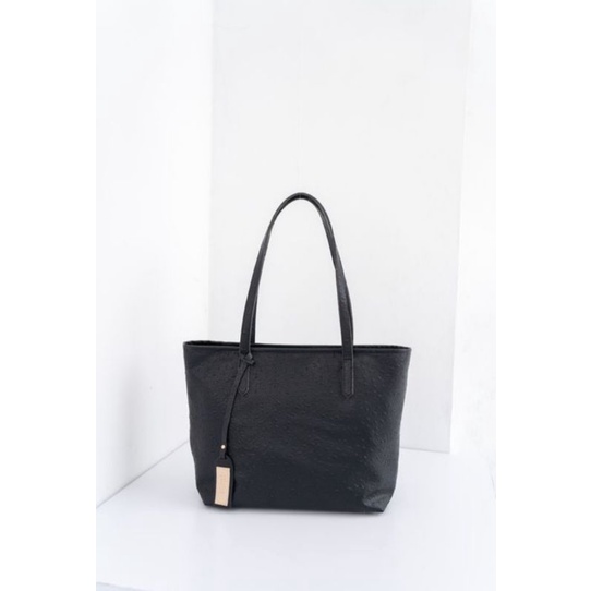 FLICKA TOTE BAG W 27 BLACK