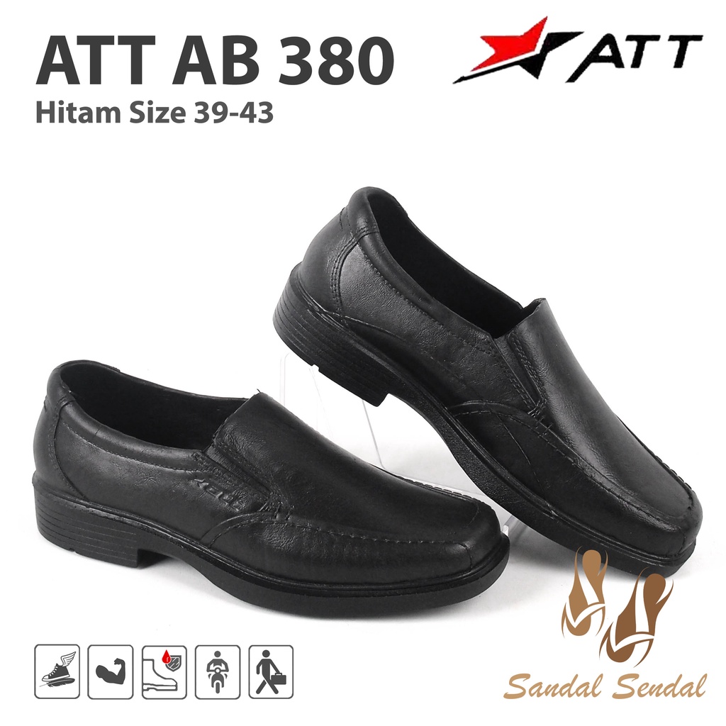 Sepatu Pantofel Karet ATT AB 380 Hitam