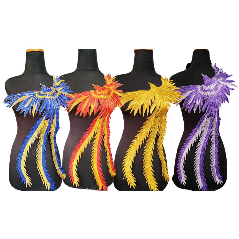 renda bordir burung rajawali