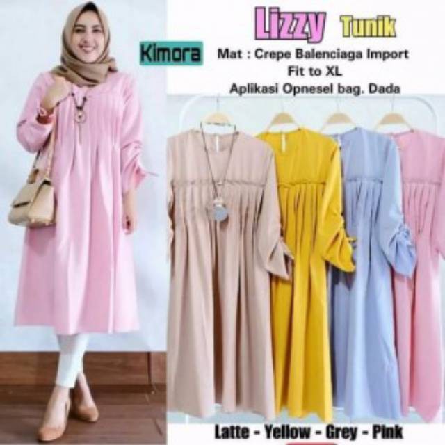 Lizzy Pakaian Wanita Tunik Muslim All Size