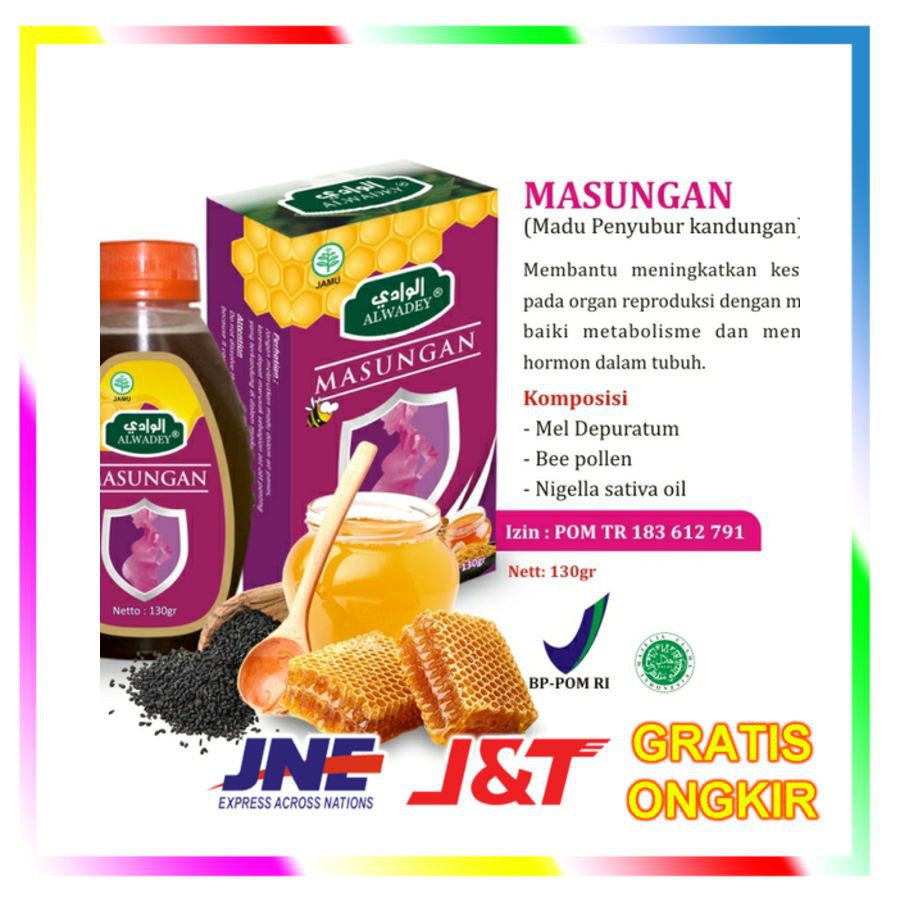 

MASUNGAN - Madu Ramuan Penyubur Kandungan Alwadey