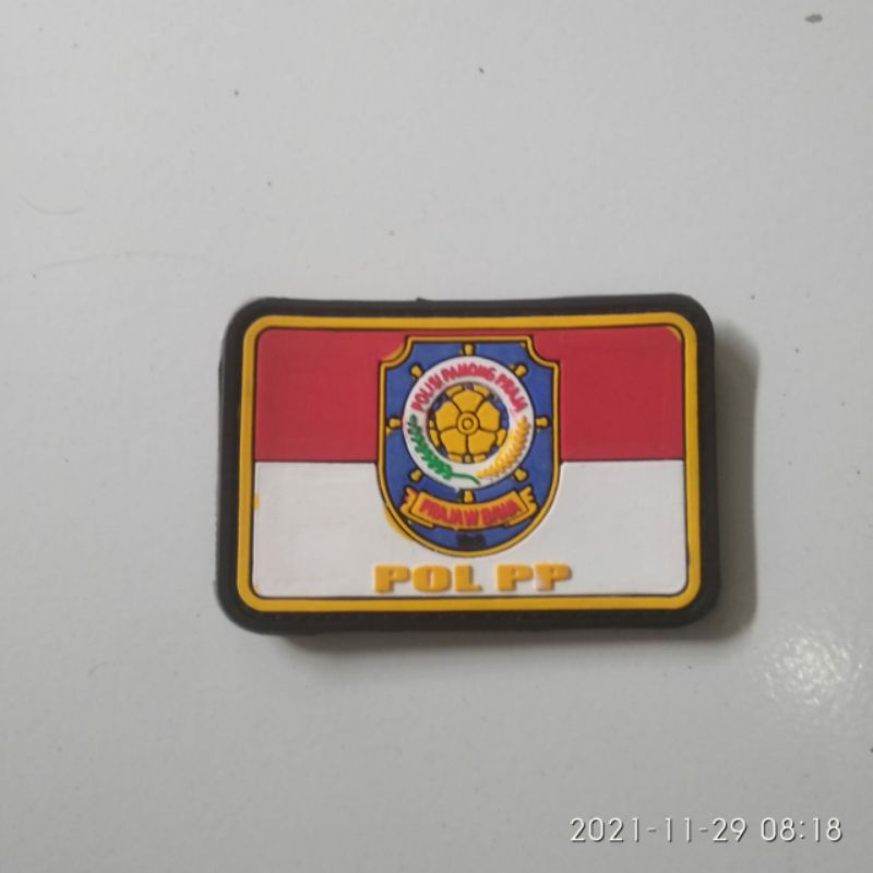 emblem patch rubber satpol PP