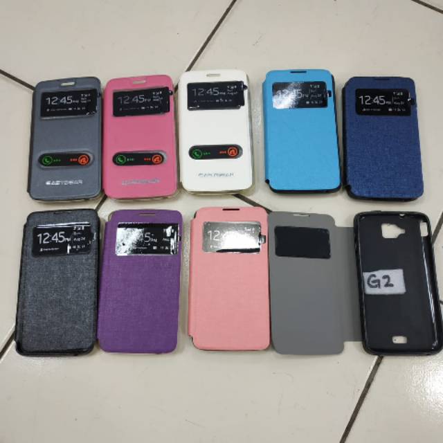 Flip Case Andromax G2 book cover sarung buku buka tutup flipcase flipsell flipshell