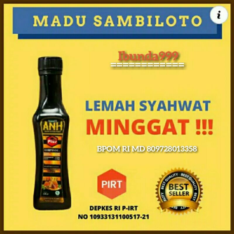 MADU ANH ORIGINAL / MADU PAHIT ANH SAMBILOTO / MADU PAHIT ADAWIYAH / MADU ETUMAX VIP / ETUMAX GOLD