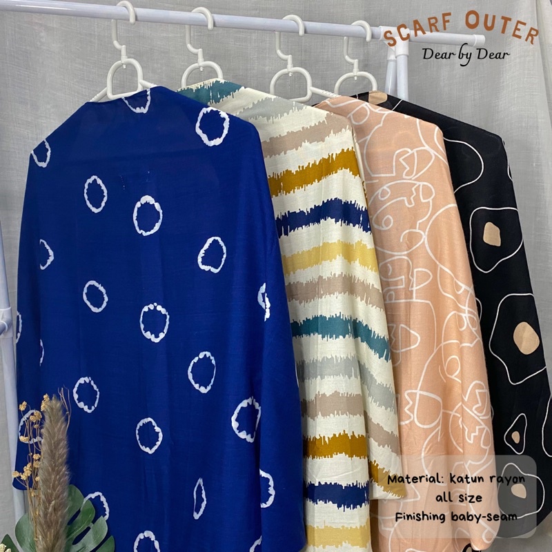 Scarf Outer Rayon / Scarf Outer Motif Rayon / Outer Scarf Katun Rayon