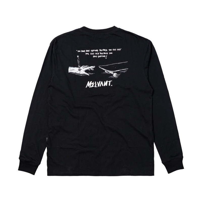 MLTS QUOTE BLACK - TSHIRT LONGSLEEVE LAKI LAKI