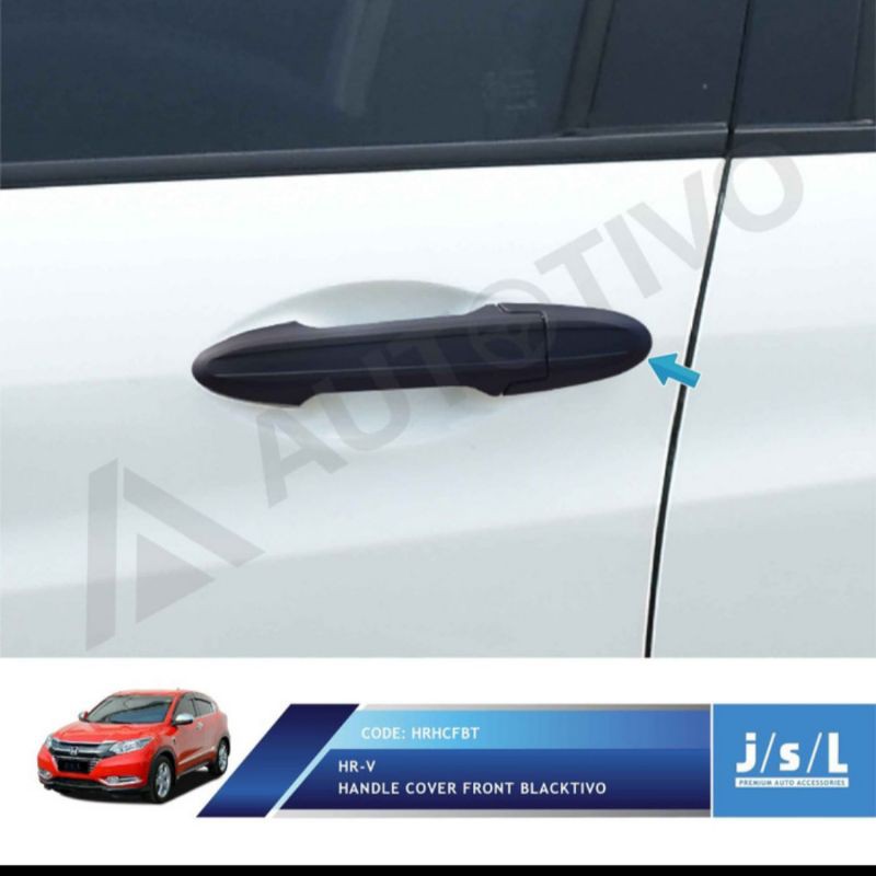 Cover handle depan HRV Hitam &amp; chrome / front handle cover  2 pcs jsl