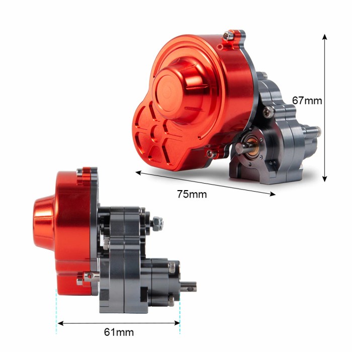 GEARBOX REVERSE GEAR FULL METAL SCX10