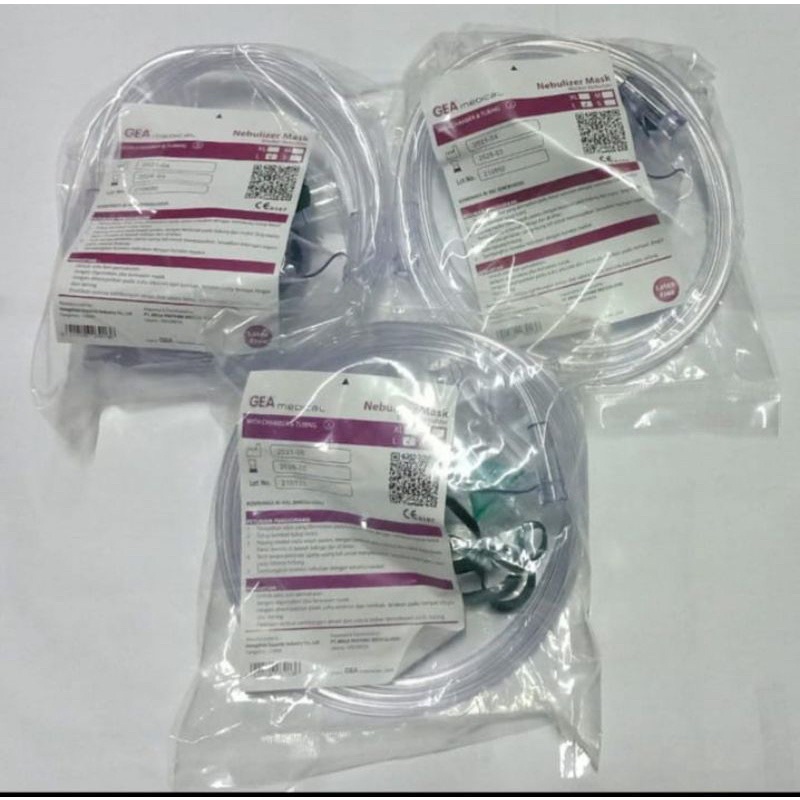 masker nebulizer dewasa / masker nebulizer anak / gea