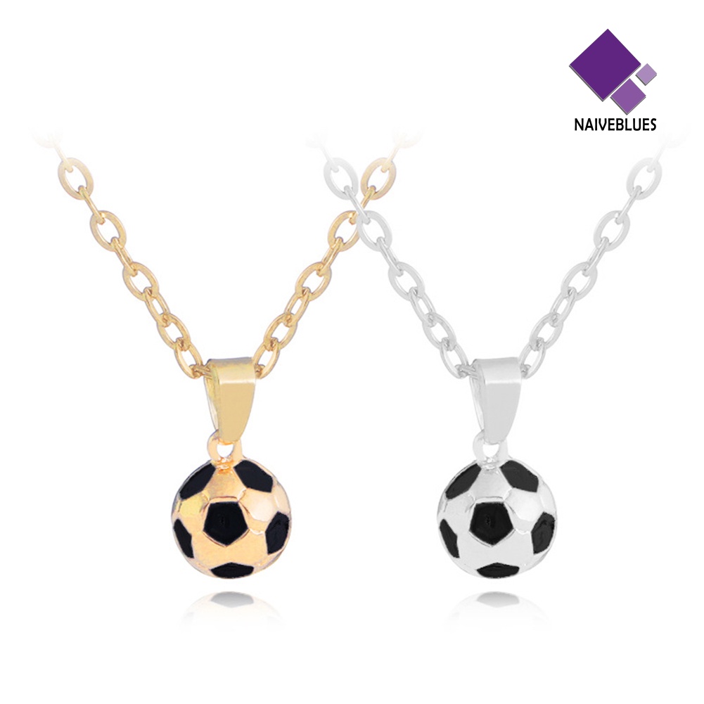 Kalung Rantai Liontin Sepak Bola Piala Dunia Untuk Pria