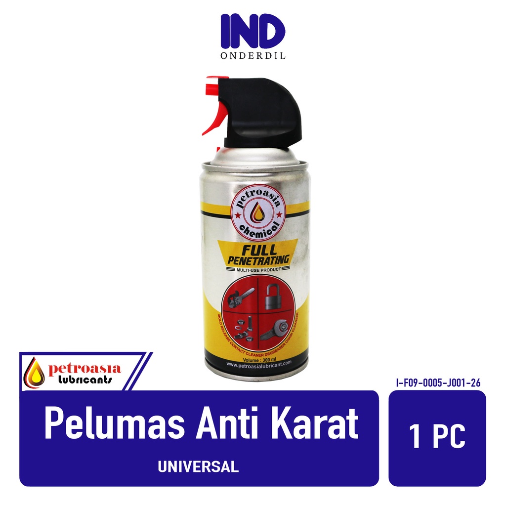 Pelumas-Full Penetrating-Penghilang-Pembersih-Anti Karat-Oil-Oli Merk Petroasia-Petro asia