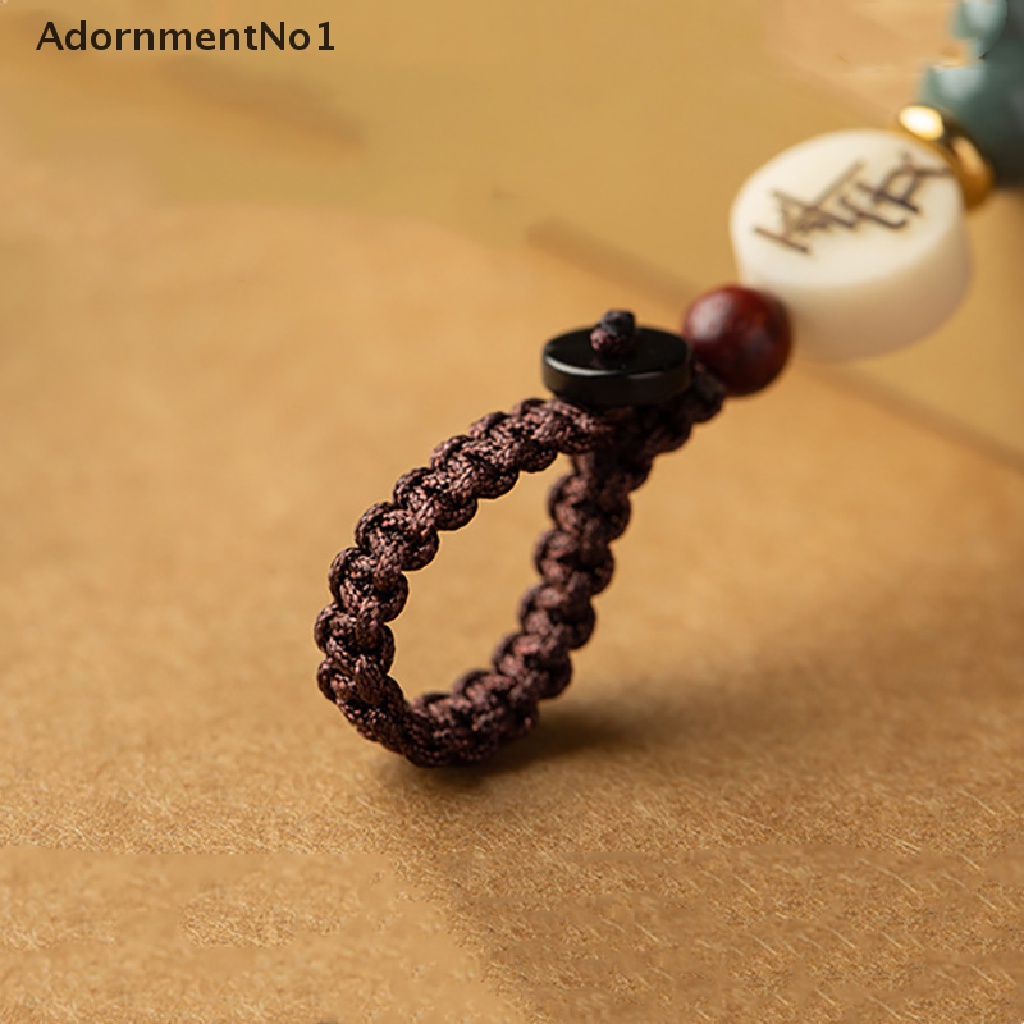 (AdornmentNo1) Gantungan Kunci Mobil / Tasbih Mantra Buddha Handmade DIY Bahan Kuningan