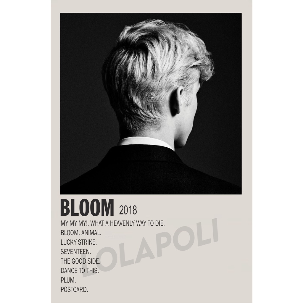 Poster Cover Album Bloom - Troye Sivan