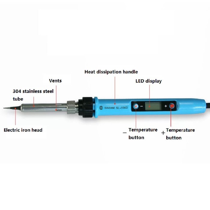 SOLDER SUNSHINE DIGITAL SOLDER IRON SL-936D 80-120w