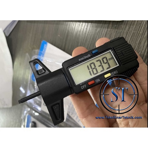 GemRed Alat Ukur Kedalaman Ban Digital Tyre Tread Depth Probe Gauge