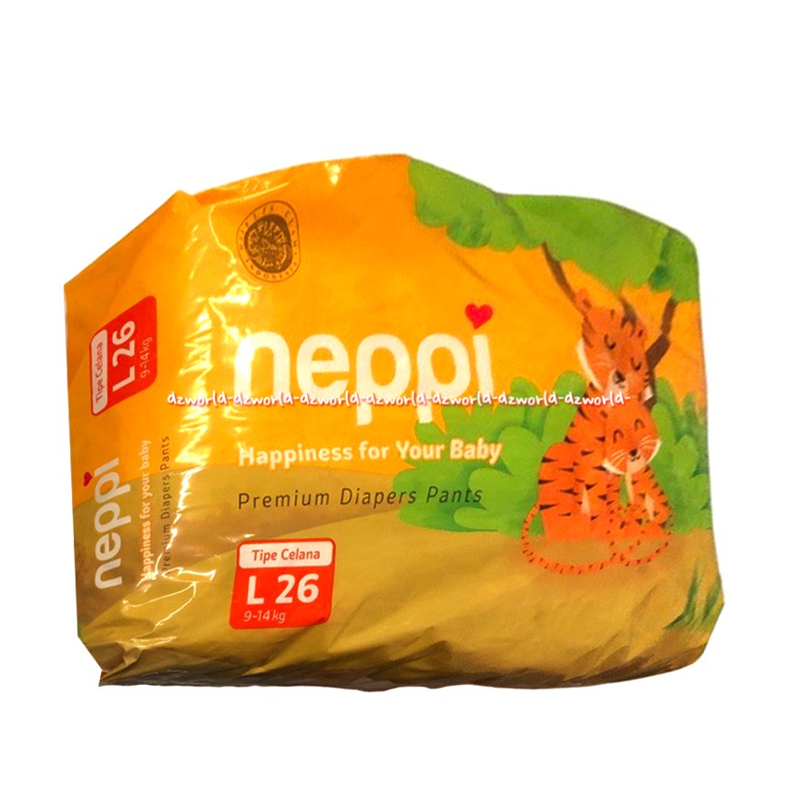 Neppi Premium Diapers Pants L26 Popok Celana Nepi Untuk Bayi Anak Large L 26 Neppy Diaper Pant Napi