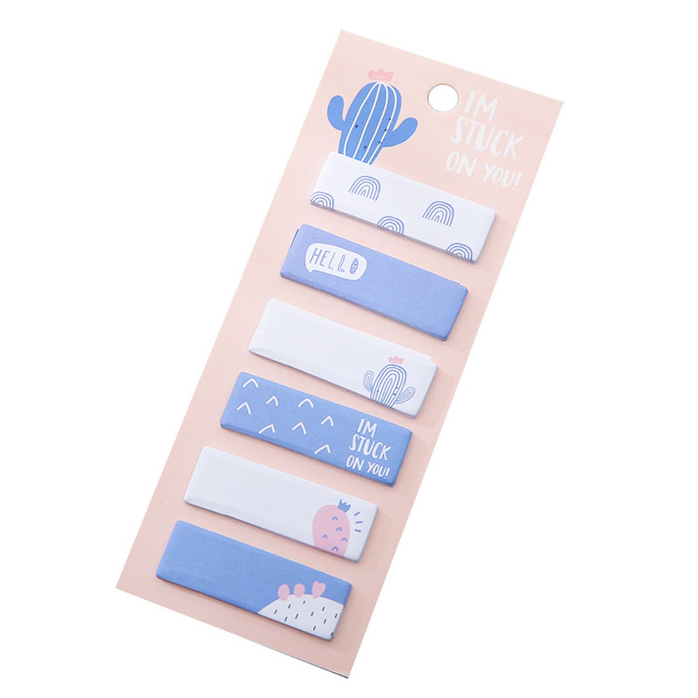 Lanfy Kertas Memo Sticky Note / Post-It Portable Motif Kaktus Untuk Sekolah / Kantor