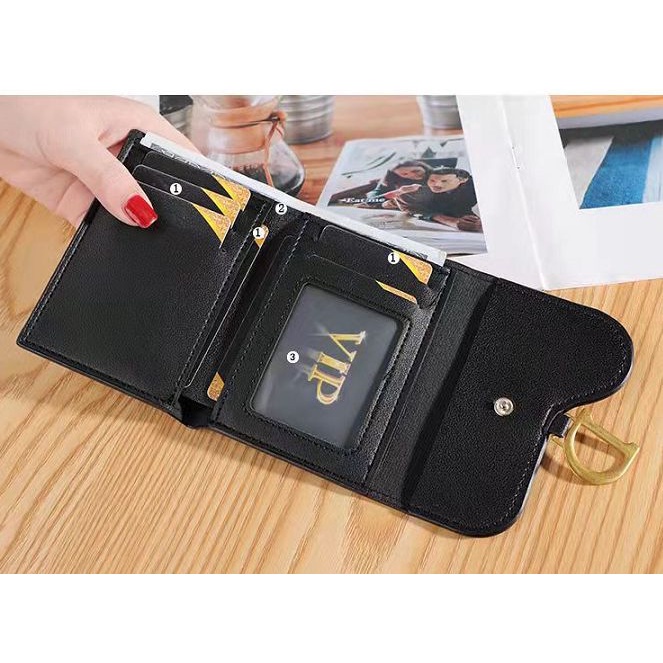 DS DP08 Dompet Lipat Pendek Dompet Wanita Import Korea Fashion Murah