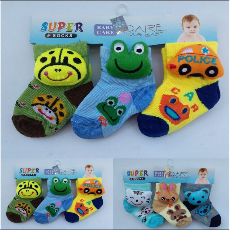 kaos kaki bayi karakter/3pcs