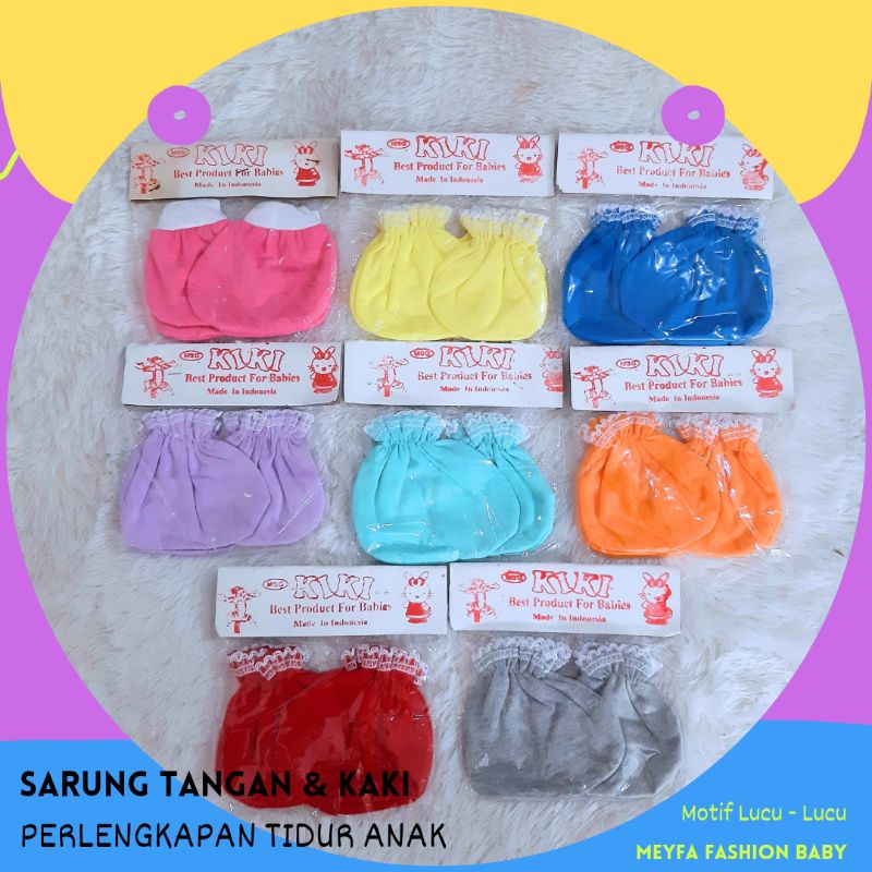 COD 1 Set Sarung Tangan dan Kaki Bayi Polos