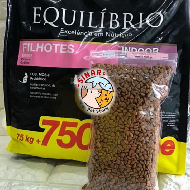 Equilibrio Kitten 500GR Makanan Kucing Super Premium Pelet Dry Cat Food