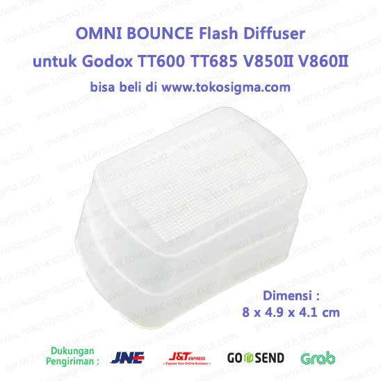 OMNI BOUNCE Flash Diffuser Godox TT685 V860II Nissin Canon Nikon YN560