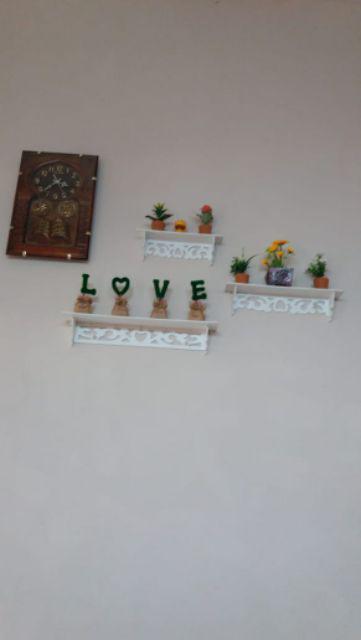 Dikirim Dari Bandung Rak Dinding Satu Set Isi 3 Pcs Rak Dinding Shabby