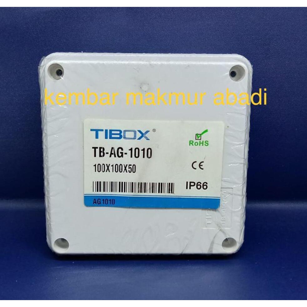 Junction Box / Tibox / Box PVC / Duradus 100x100x50 IP66 TB-AG-1010