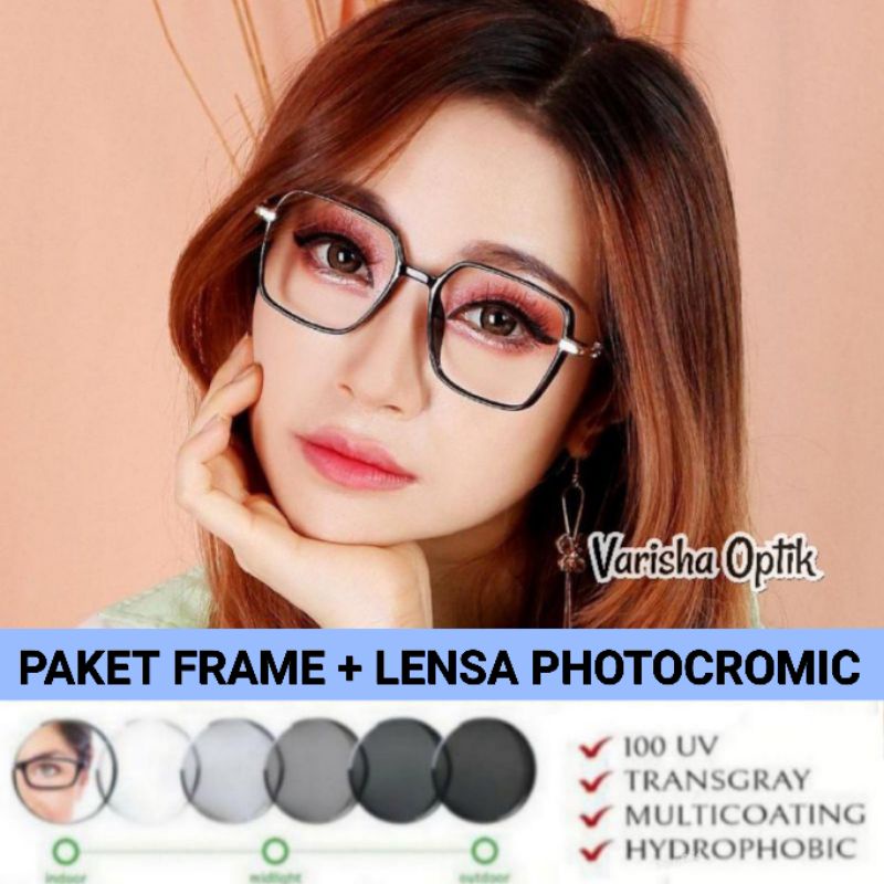 Kacamata Minus Kacamata photocromic kode 0366