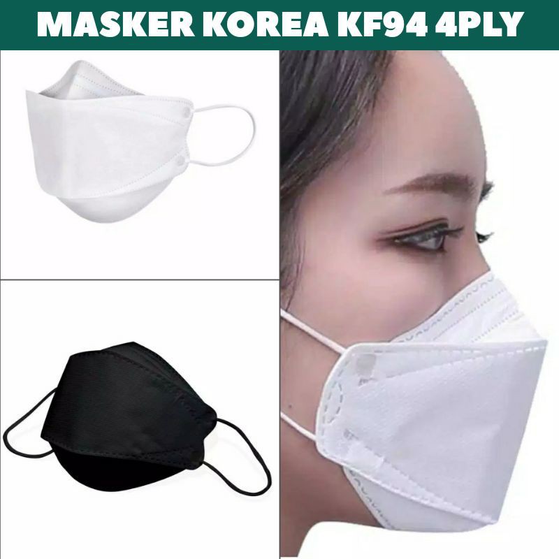 MASKER KF94 4PLY MASKER KOREA MASKER KF 94 ISI 10PCS EARLOOP TEBAL ANTI VIRUS