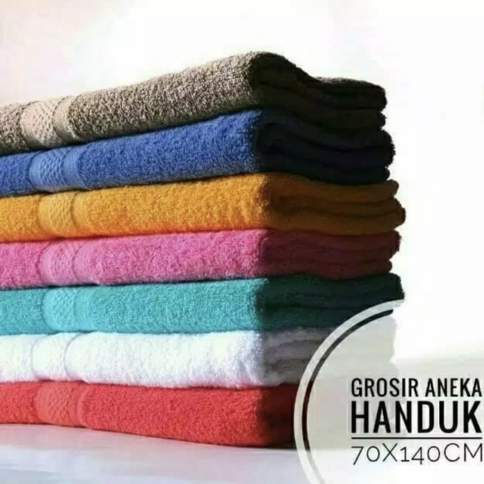 HANDUK HOTEL BESAR Polos 70 x 140 cm WARNA PREMIUM BATH TOWEL 5 STARS