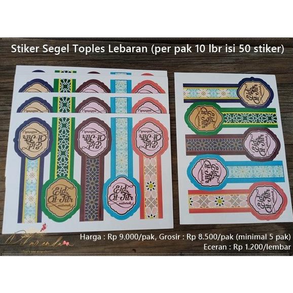 

ALB-110 : Stiker Segel Toples Lebaran (per pak 10 lembar 50 stiker) pitar33 Berkualitas