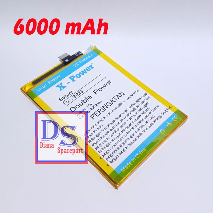 Baterai Vivo Y30 1938 BM3 B-M3 Batu Batre Battery Tanam Double Power