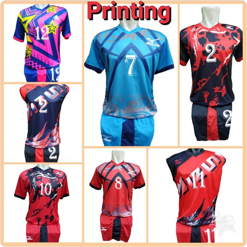 BAJU JERSEY BOLA/FUTSAL/VOLLY DRYFIT MOTIF PRINTING