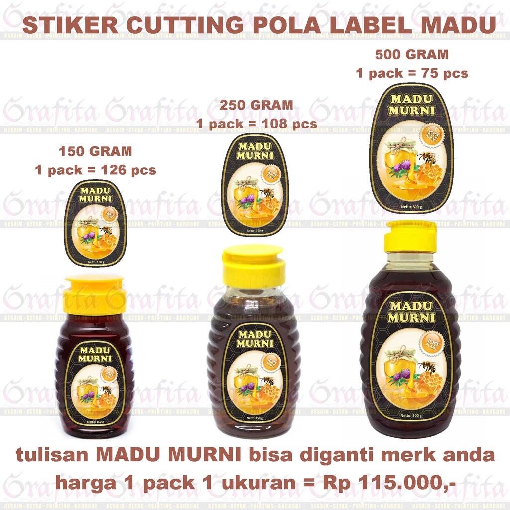 

Stiker Cutting Pola Label Madu