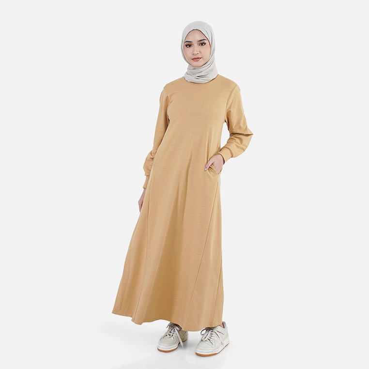 Aeesha Gamis Terbaru Oversize LIN000003A Mocca