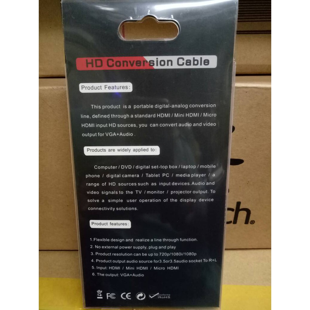 Netline Kabel Converter HDMI to VGA With Audio