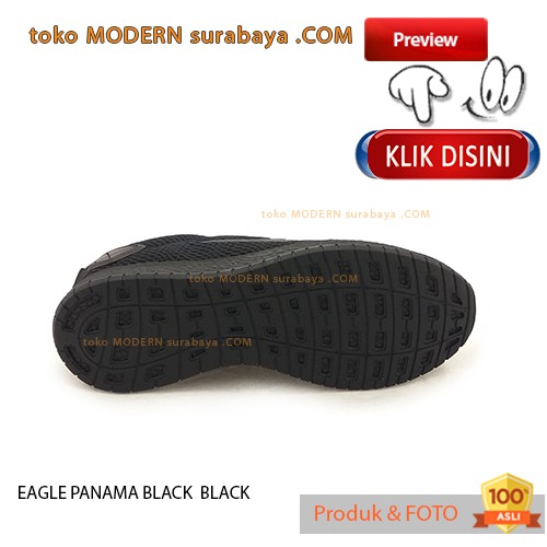 EAGLE PANAMA BLACK BLACK  sepatu pria sekolah casual sneakers