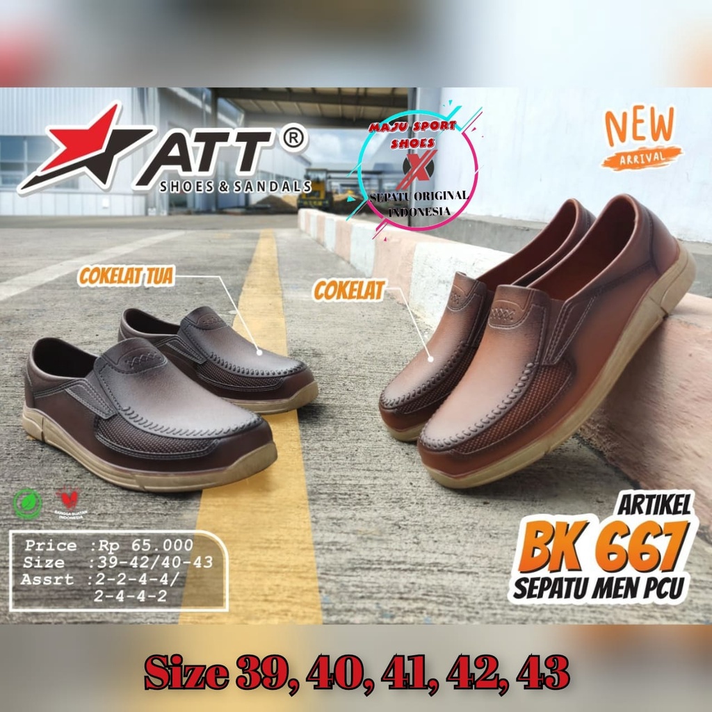 ATT BK 667/SEPATU PANTOFEL KARET ATT PRIA/SEPATU KARET PRIA/SEPATU ATT ORIGINAL