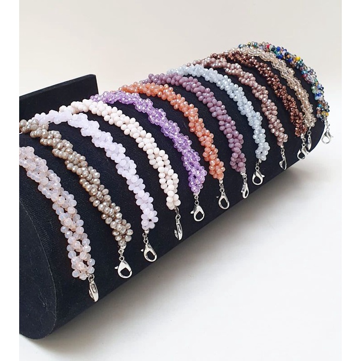 CANTIK DAN CUTE  KONEKTOR MASKER HIJAB JILBAB KERUDUNG // KRISTAL HIGH QUALITY MEWAH