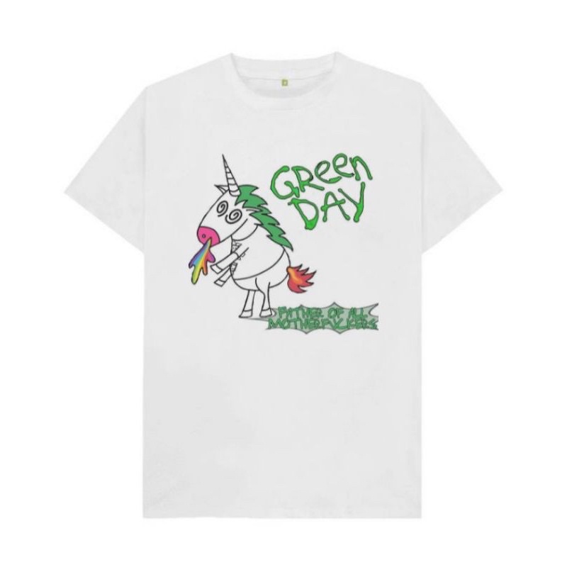 KAOS VINTAGE Green Day WHITE | T-SHIRT Green Day | KAOS Green Day