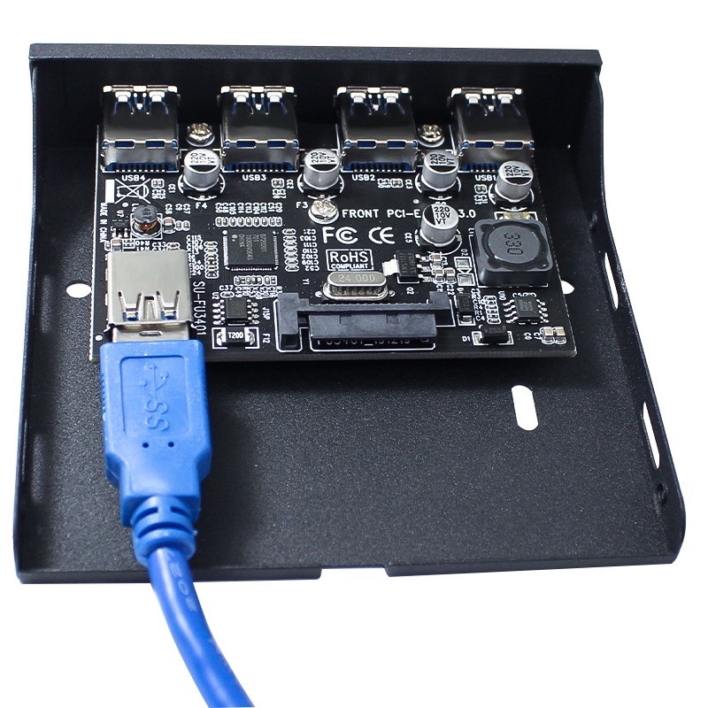 USB Front Panel Pcie 4 Port USB3.0 High Speed 3.5 inch