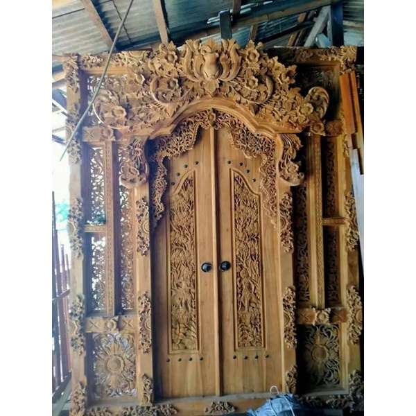 gebyok ukir style bali