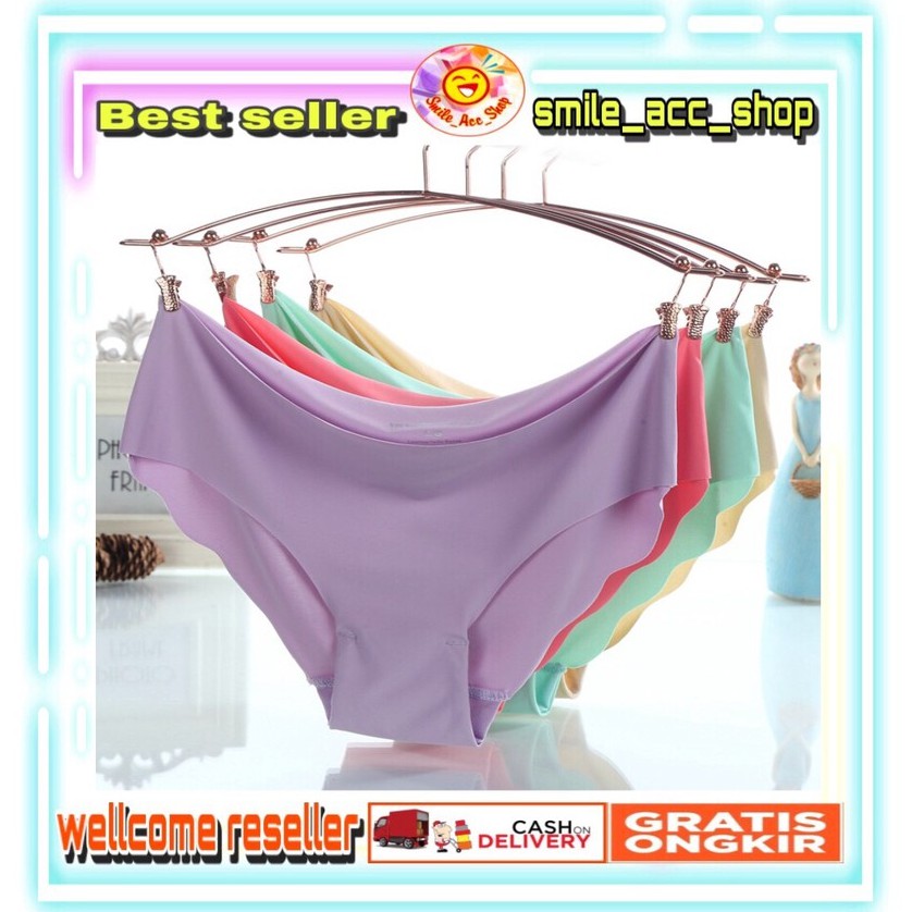 SMILE COD Celana  Dalam Wanita  Model  Seamless Bahan  Katun  