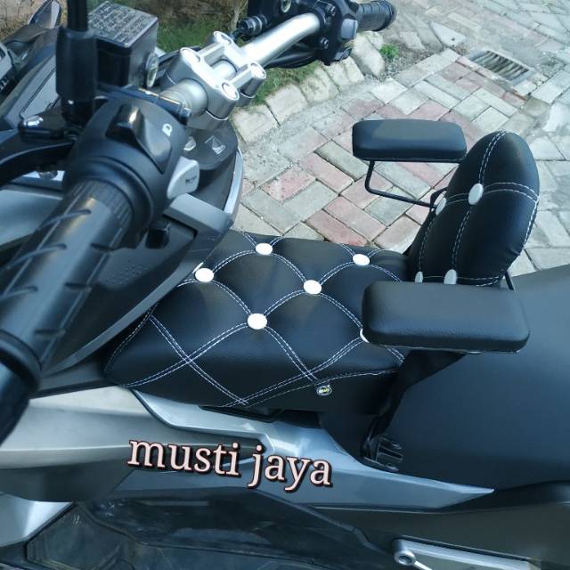 Jok boncengan anak honda adv pcx nmax  plus sandaran motif sofa