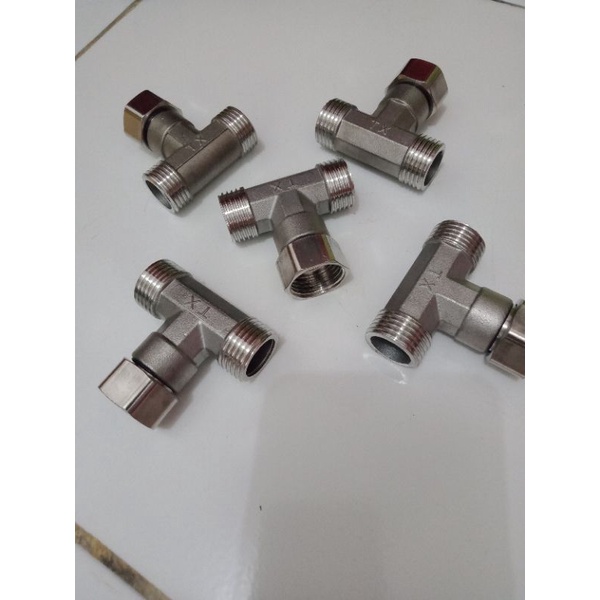 tee shower stenlis/tee shower ring putar