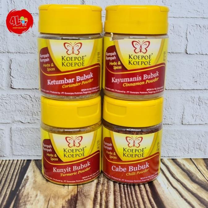 

Koepoe Koepoe Ketumbar Kunyit Kayumanis Cabe Bubuk Powder Koepoe